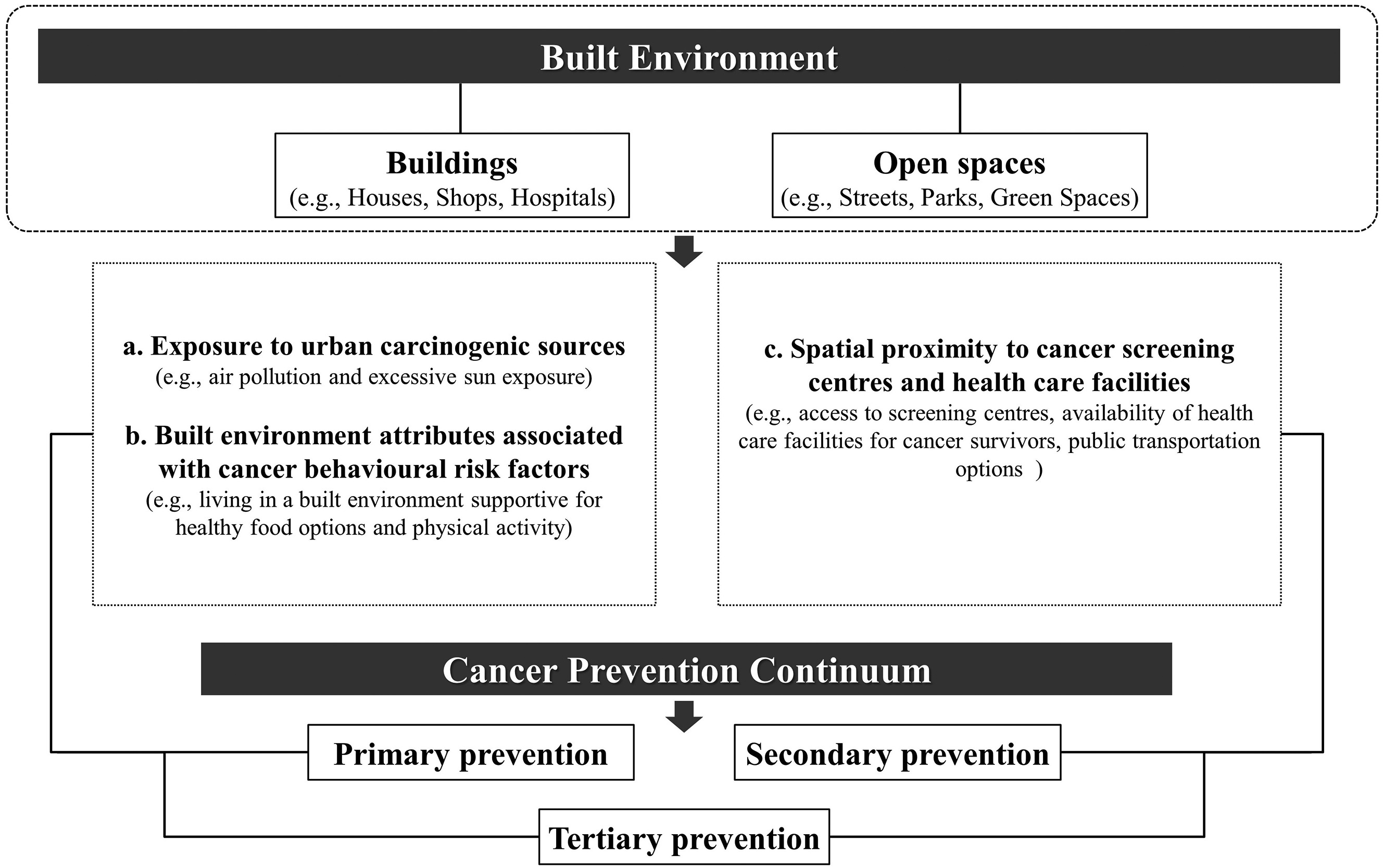Built environment design and cancer prevention through the lens of inequality